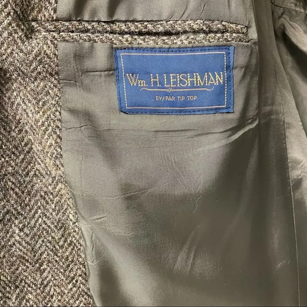 HARRIS TWEED Vintage Hand Woven Wool Blazer 46L - Picture 9 of 11